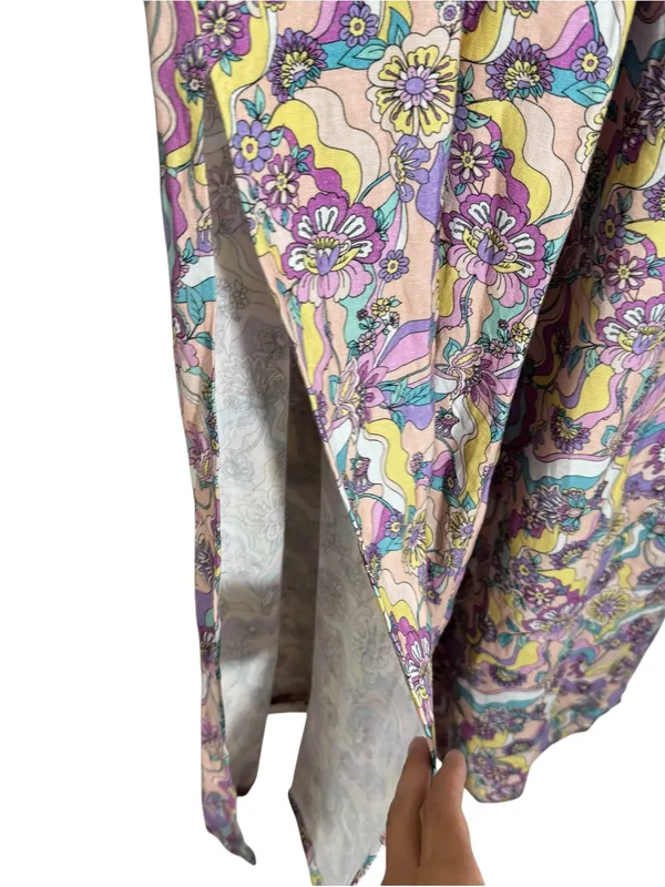 Anthropologie x La Porte Swirl Print Paperbag Wide Leg Pants XS NWT - Image 10
