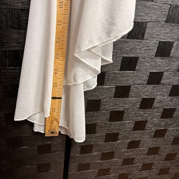 NWT Agecode Skirt Womens S‎ White Asymmetric Ruched Ruffle Mesh Maxi Y2K Fairy - Image 11