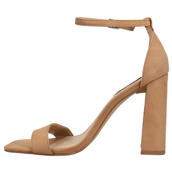 Steve Madden Tiaa Ankle Strap Block Heel Sandals - Size 10 - Camel Nubuck - NWB - Image 4