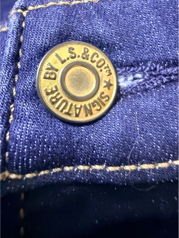 Levi Strauss Signature Modern Boot Cut Jeans Women’s 12L W31 L34 Dark Stretch - Image 6