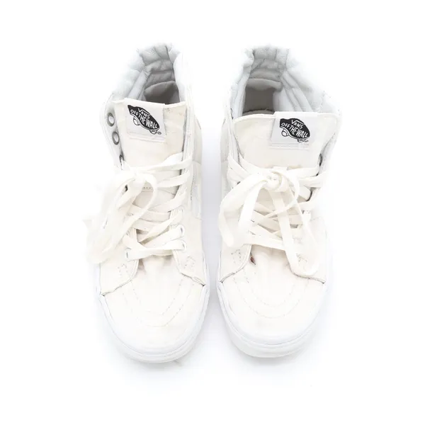 Vans Sk8-Hi High Top Sneakers Off White Canvas Skate Shoes Womens 6.5 - Image 2