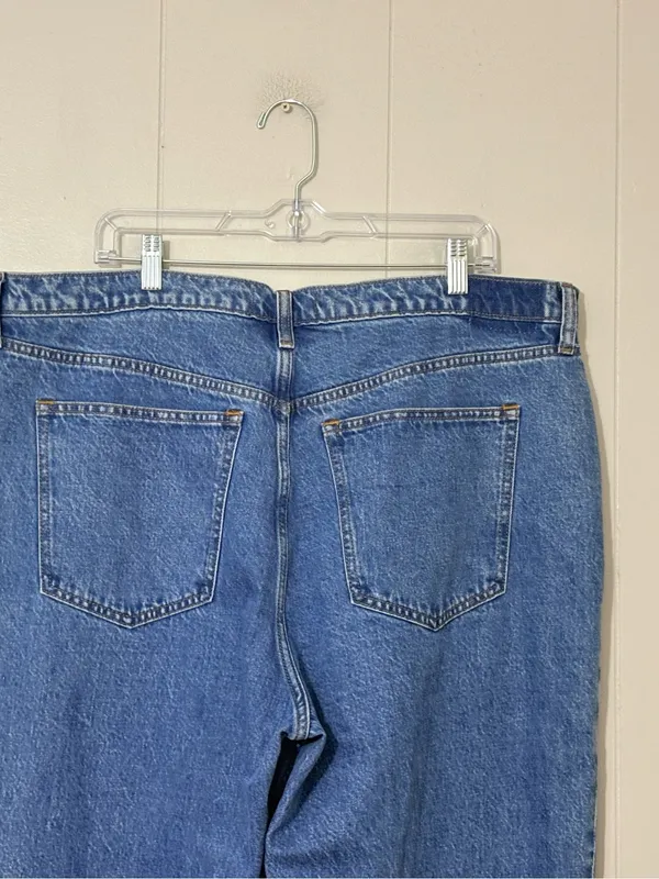 Abercrombie & Fitch The Loose High Rise Jeans Medium Wash Size 34 / 18 - Image 5