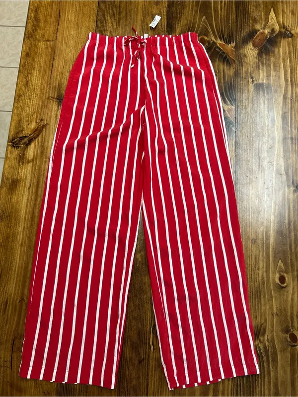 Madewell Pull On Pants in Varsity Red Size Small NWT - Image 7