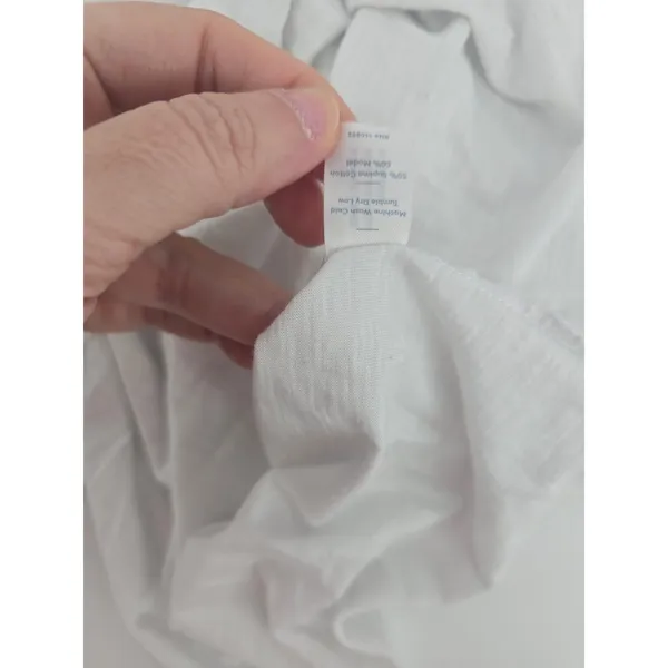 Marine Layer T-Shirt Womens L V-Neck White Supima Cotton Modal EUC - Image 5