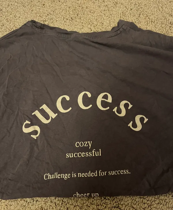 ‘Success’ graphic shirt Gray Size M - Image 3