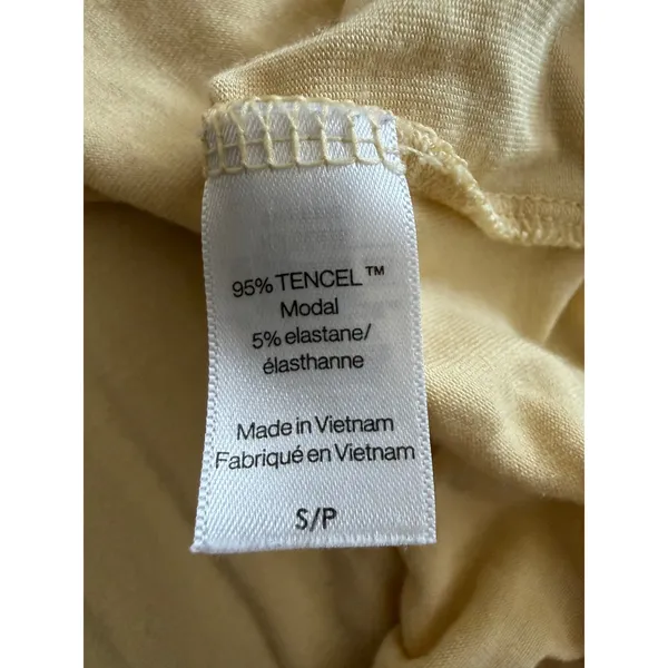 Eberjey Pajama Set Modal Womens S Yellow Gisele Long Sleeve Button Front Piping - Image 10