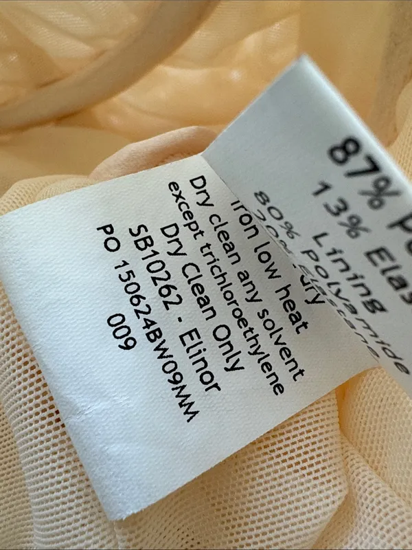 House of CB Elinor Cream Tea Frill Lace Corset Lace Up Style Midi Dress Size: XS - Image 10