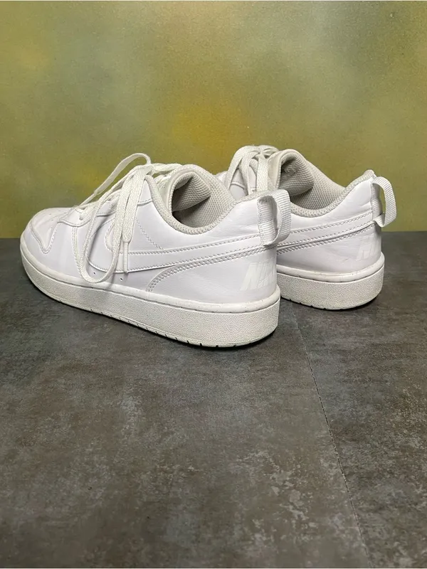 Nike Court Vision Women's Low-Top White Sneakers Size 7.5-8 - Image 9