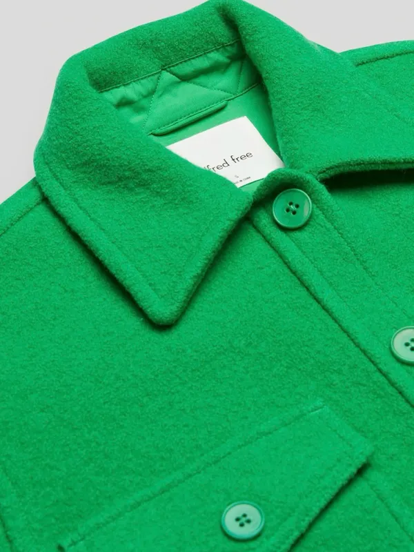Aritzia Autum Shirt Jacket - Alien Green - Image 3