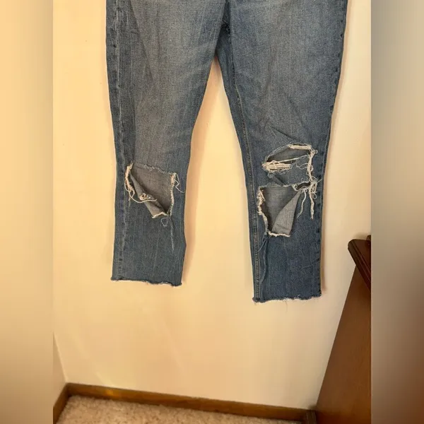Abercrombie & Fitch Ankle Straight Ultra High Rise Curve Love Jeans Size 6 - Image 6