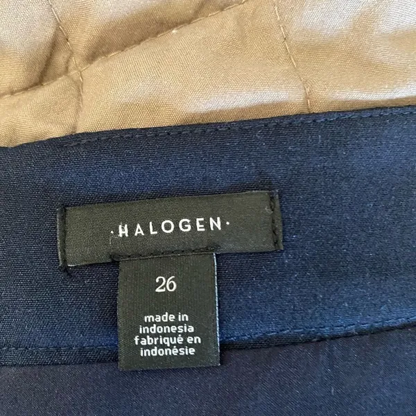 Halogen Navy Mini Skirt Size 26 NWT Office Workwear Womens - Image 4