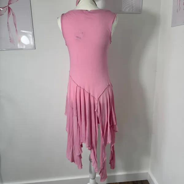 Free People Sing‎ Out Loud Tunic Top Dress Asymmetrical Pink New Womens S - Image 5