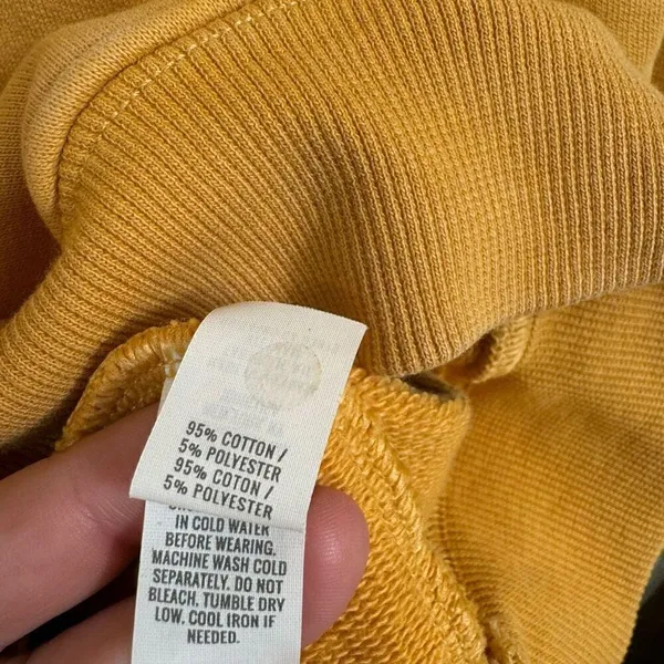 Aerie OFFLINE Oversized Golden Yellow Hoodie Sweatshirt Small - Image 4