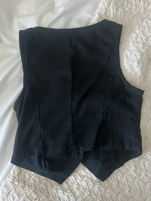 Women’s business casual Black Vest - Image 2