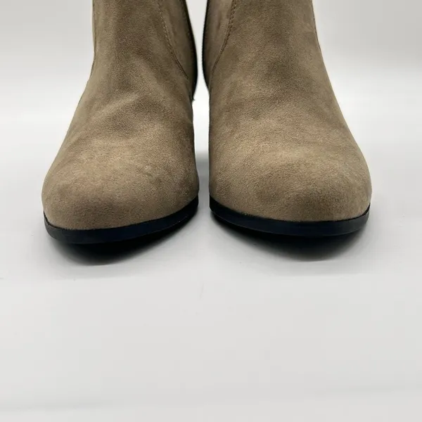 Old Navy Boots Womens 7 Tan Sueded Western Ankle Boots‎ Booties - Image 5