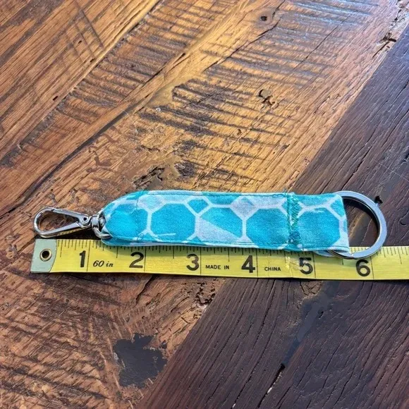 Turquoise Key Fob with clip - Image 2