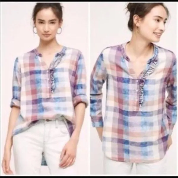 Anthropologie Plaid Shirt‎ - Image 2