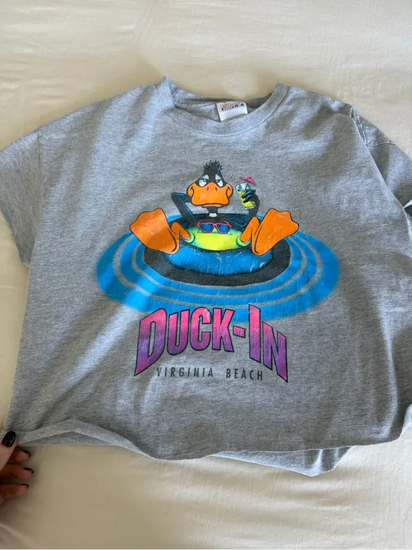 Vintage duck tee Gray Size L - Image 2