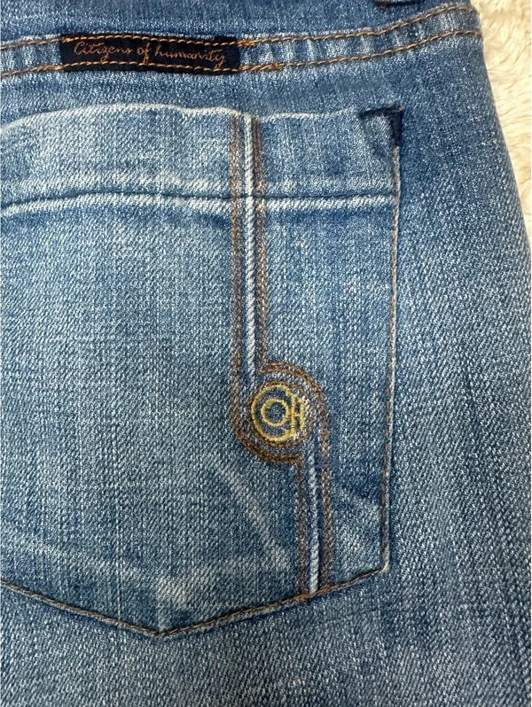 Citizens of Humanity Ingrid 'Traveler #072' medium wash bootcut denim jeans Y2K - Image 15
