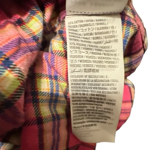 Abercrombie & Fitch Pink Flannel Shirt - Image 6