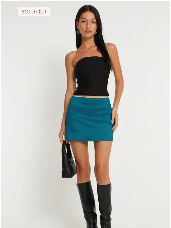 Motel Rocks Moray Mini Skirt Black Small NWT - Image 4