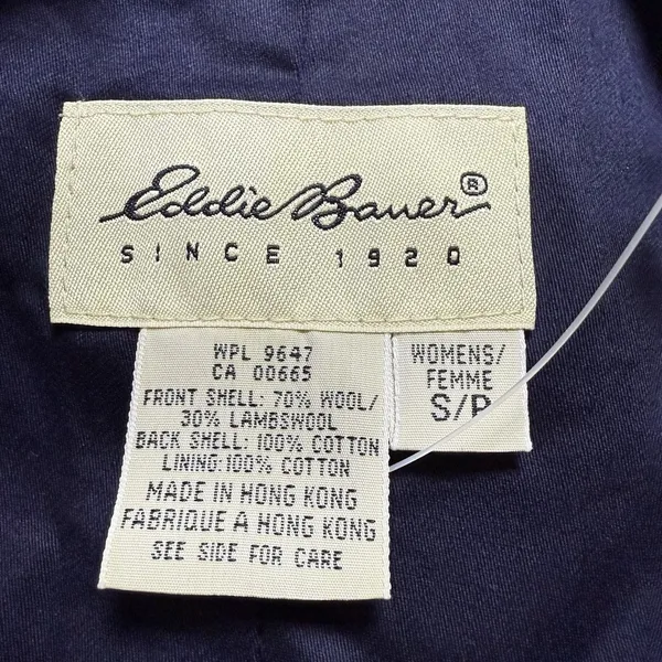 Vintage Eddie Bauer Vest S Lambswool Wool Waist Coat Buckle Plaid‎ Academia - Image 7