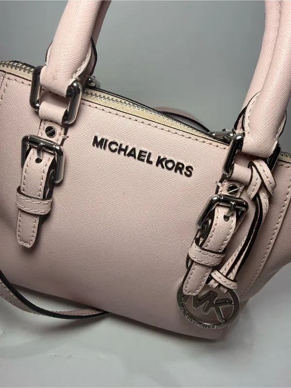 Michael Michael Kors Blush Pink Saffiano Leather Small Satchel Crossbody - Image 14