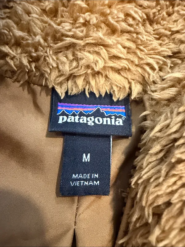 Patagonia Deep Pile Fleece Women’s Vest Brown Size Medium - C67-073 - Image 3