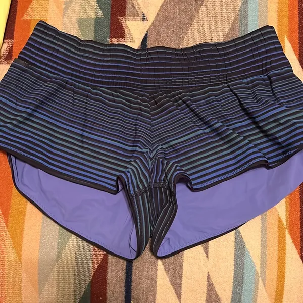 Lululemon Stylish Blue Athletic Shorts - Image 2