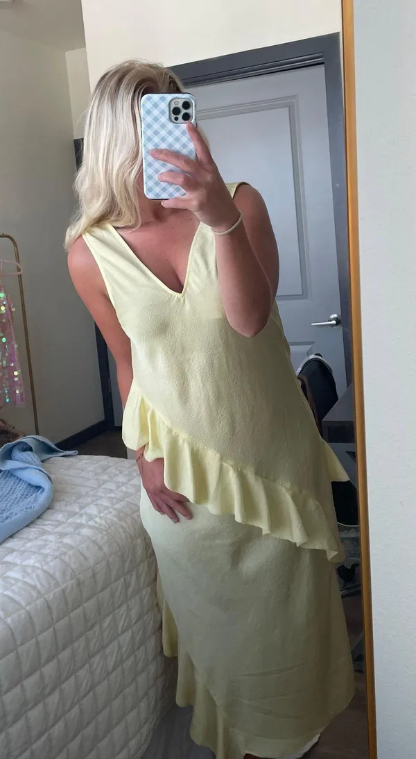 Yellow Midi Dress - Image 2