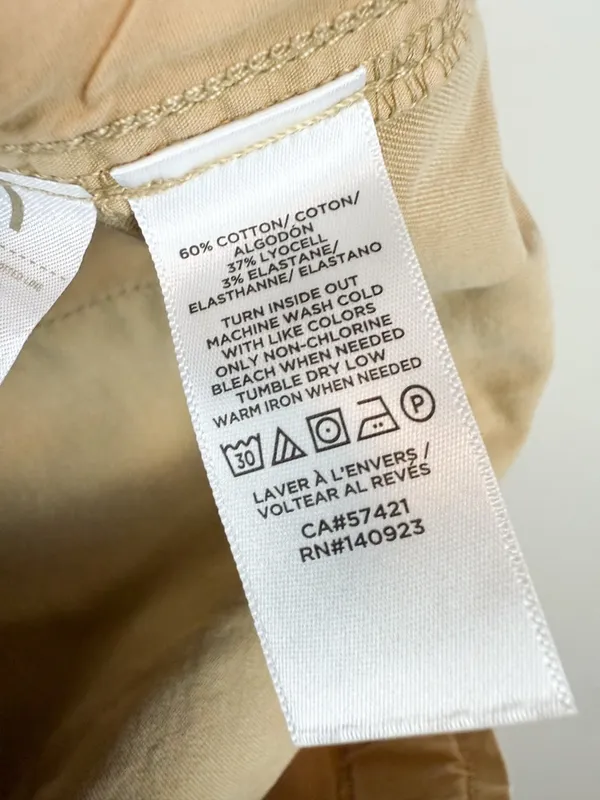 NWT LOFT Wide Leg Loose Fit Pleated Poplin Trouser Pant Tan Size Small - Image 12
