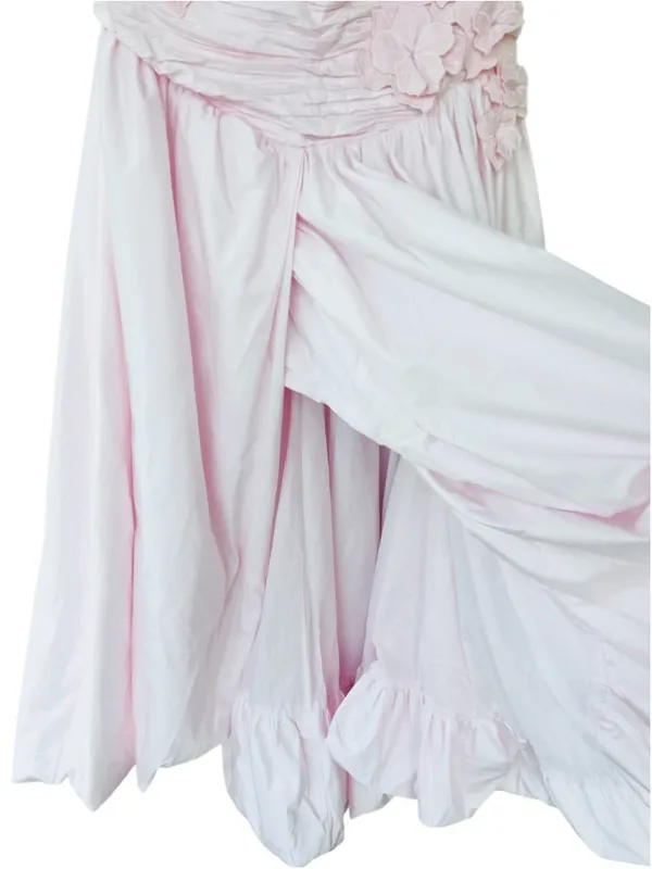 Aje Splendour Flower Applique Gown Pastel Pink Bubble Hem AU 14 US 10 Wedding - Image 13