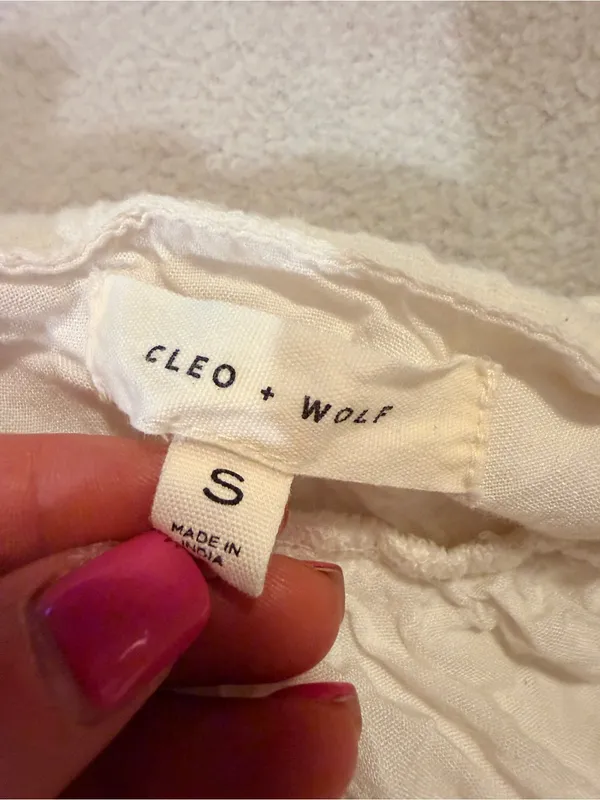 Women’s Cleo + Wolf Cotton Maxi Dress with Lace Hem - Image 6