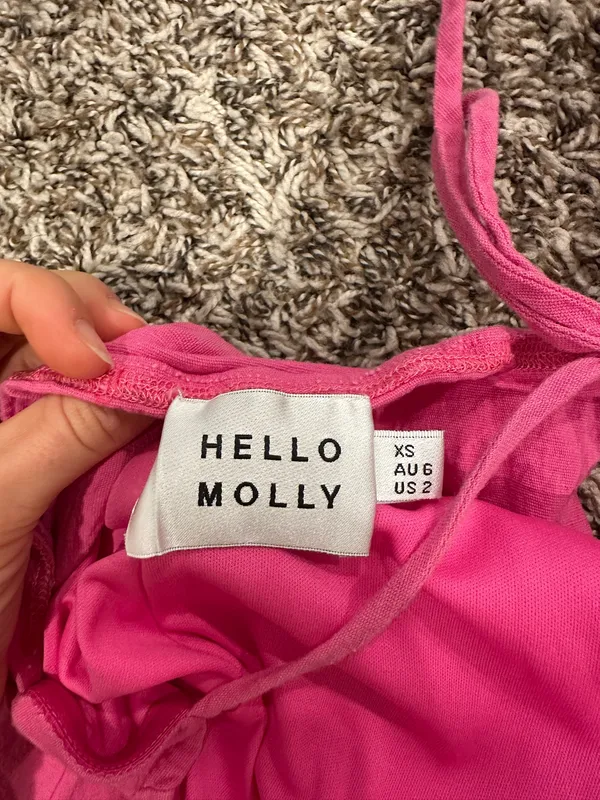 Hello Molly hot pink halter strapless mini dress - Image 4