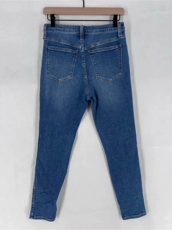 Madewell Medium Wash‎ Denim High Rise Skinny Crop Jeans Size 26 - Image 8