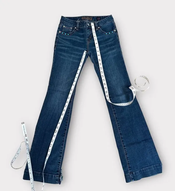 Rock & Roll boot cut low rise jeans 14 / 24 - Image 4