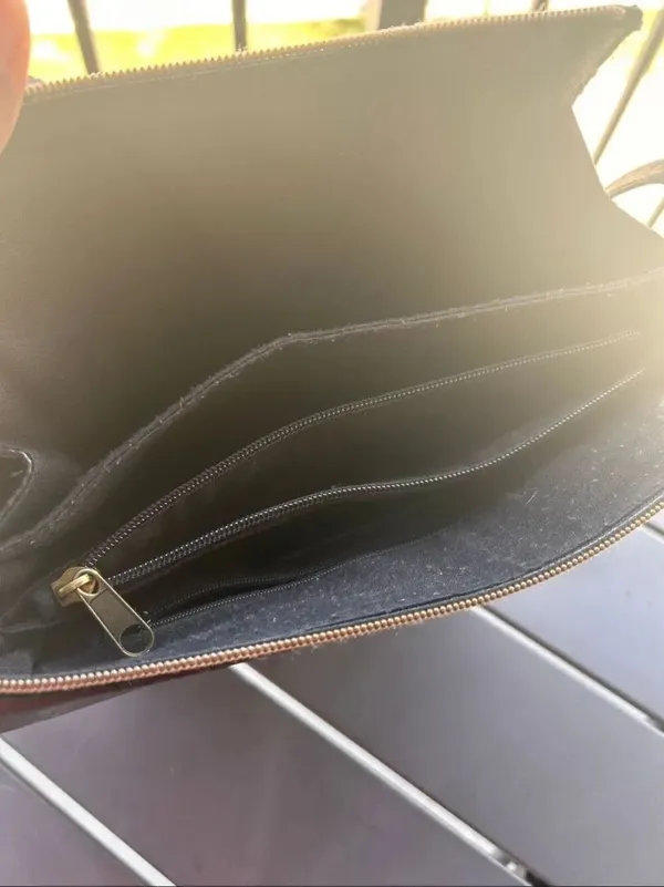 Relic Black Pebbled Leather Crossbody Bag - Image 8