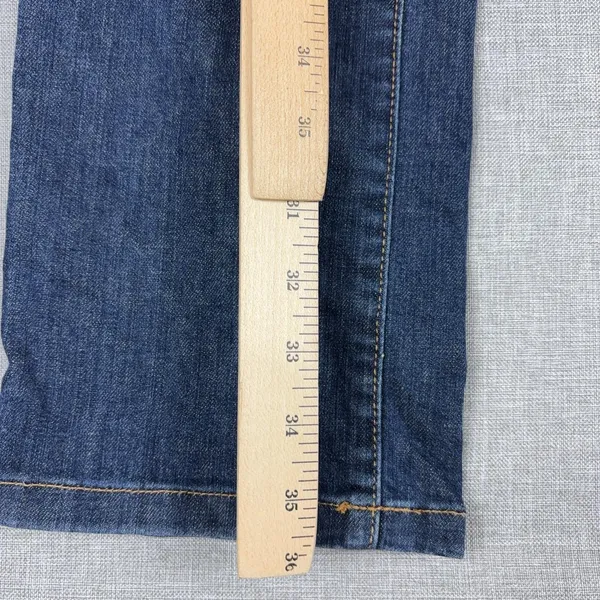 L.L.Bean Jeans Womens 14 Blue Medium Wash Favorite Fit Straight Stretch Denim - Image 4