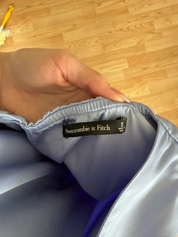 Abercrombie and Fitch Pale Blue Sleveless Maxi Dress with Knot Detail - Image 5