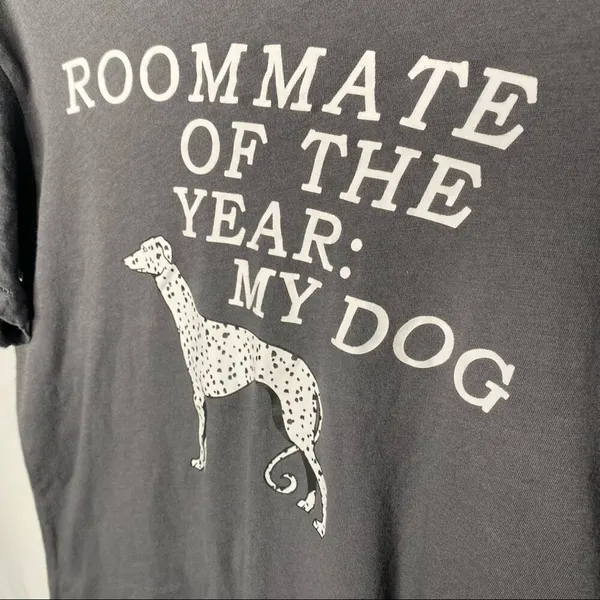 Wildfox Roommate of the Year Short Sleeve Keke Dog Graphic T-Shirt Size Small - Image 3