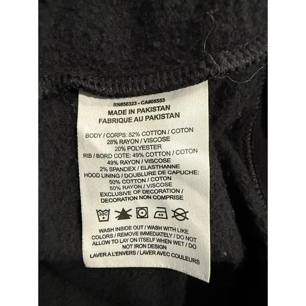 Nike Womens Sportswear Funnel Neck Hoodie Black‎ Fleece Pullover Small 3590 - Image 5