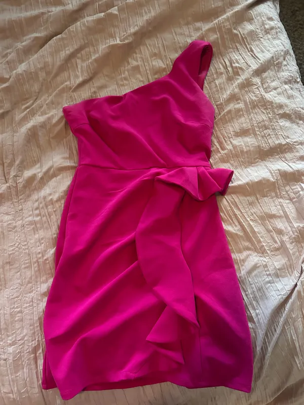Hello Molly Pink Mini Dress - Image 2
