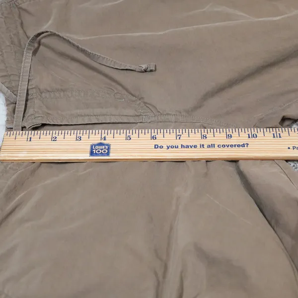 VTG Columbia Sportswear Capris Women's Size M Tan Cargo Drawstring Waist Outdoor - Image 12