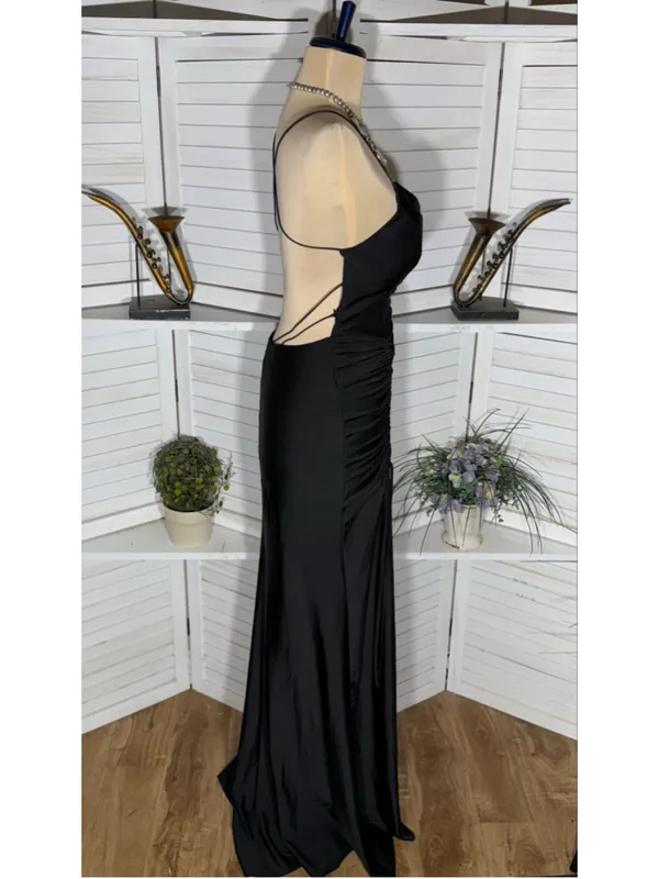 Windsor maxi dress sexy mermaid gown open back plunge prom homecoming whimsigoth - Image 3