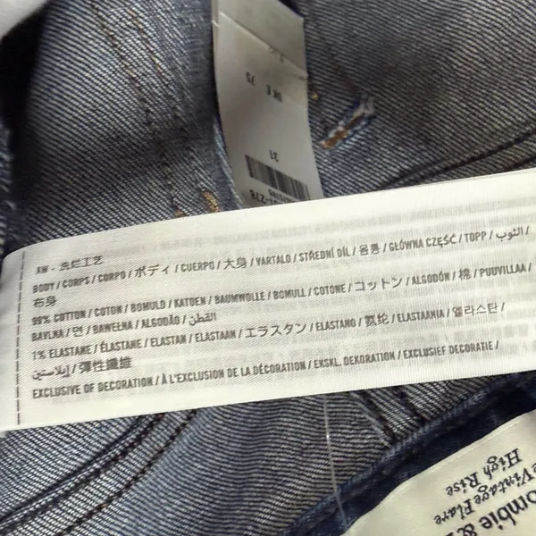 Abercrombie & Fitch The Vintage Flare Jeans Womens 31‎ Blue High Rise Raw Hem - Image 14