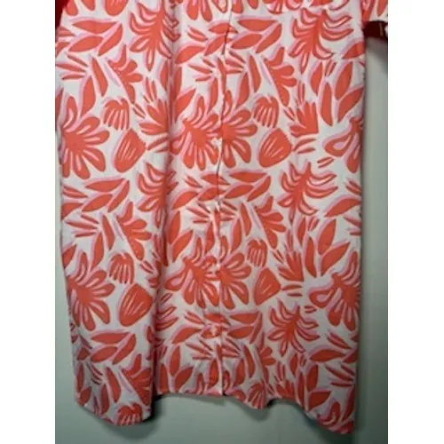 MICHELLE MCDOWELL Dani Shirt Dress NEW Orange Pink‎ Floral Button Front Resort - Image 3