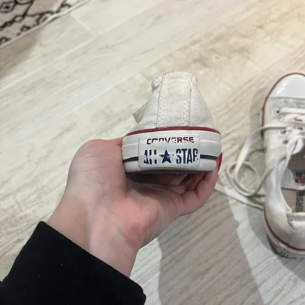 Converse White Low Top  Sneakers - Image 4