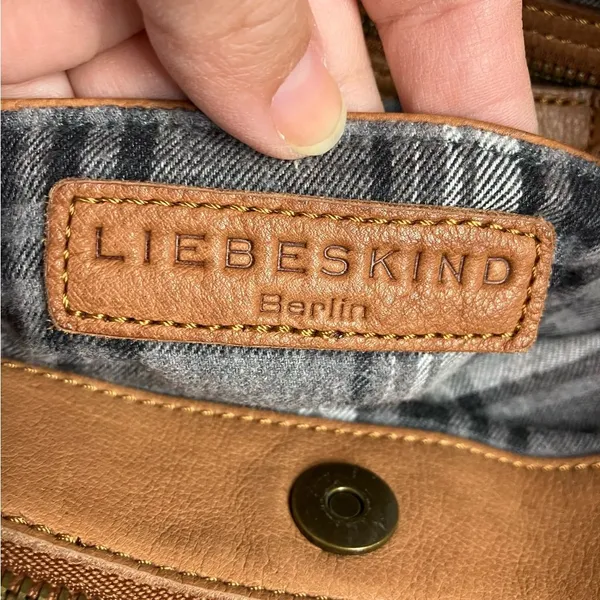 Liebeskind Berlin‎ handbag cognac leather - Image 8