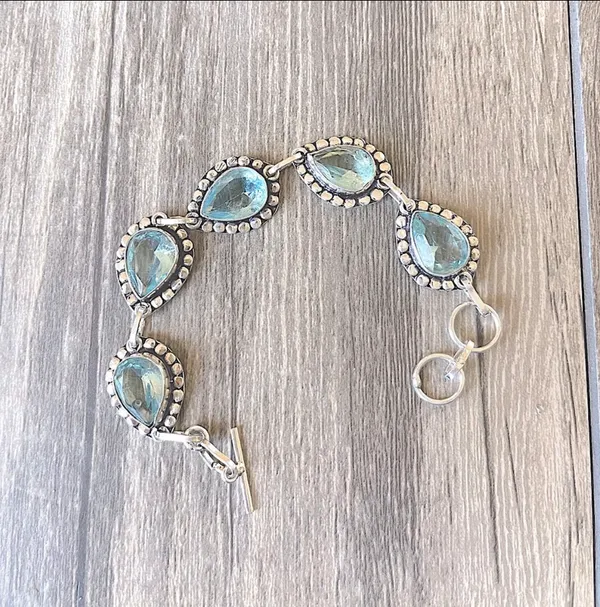 Ice Blue Quartz Bracelet - Image 5