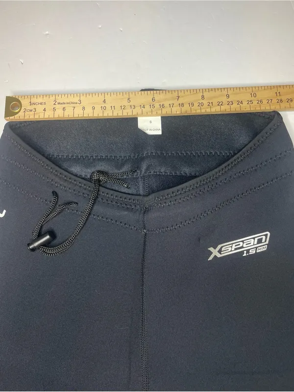 Black Xspan 1.5mm Neoprene Swim/Surf Shorts Unisex Size S - Image 5